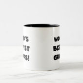 Black Text World's Best Gramps Geschenke Zweifarbige Tasse (Mittel)