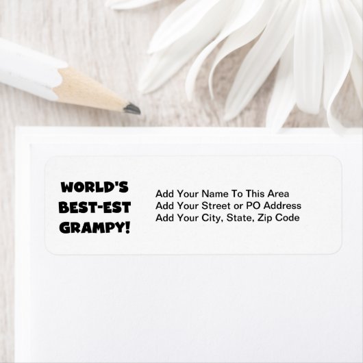 Black Text World's Best Grampy Geschenke (Insitu)