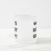 Black Text World's Best Grampy Geschenke Mattglastasse (Mittel)