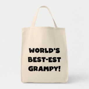 Black Text World's Best Grampy Geschenke Tragetasche