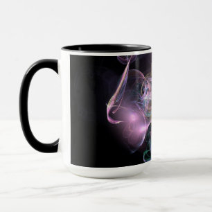 Black & Tha Smoke Moderne Abstrakt Tasse