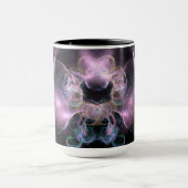 Black & Tha Smoke Moderne Abstrakt Tasse (Zentrum)