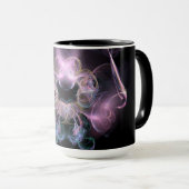 Black & Tha Smoke Moderne Abstrakt Tasse (VorderseiteRechts)