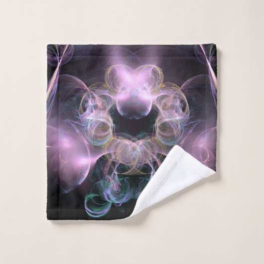 Black & Tha Smoke Moderne Abstrakt Waschlappen (Waschlappen)