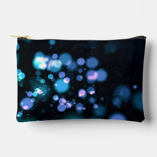 Black & Tha Smoke Moderne Abstrakt Zubehörtasche (Vorderseite)