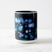 Black & Tha Smoke Moderne Abstrakt Zweifarbige Tasse (Mittel)