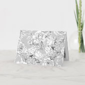 Black Thankful Modern Calligraphy Foto Wedding Dankeskarte (Rückseite)