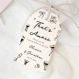 Black That's Amore Wedding Engagement Party Geschenkanhänger