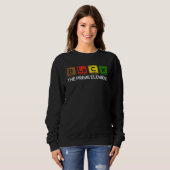 Black The Prime Element Periodic Table Black Histo Sweatshirt (Vorne ganz)