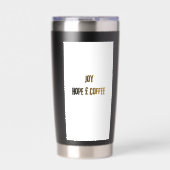 Black thermal tumbler thermobecher (Vorderseite)