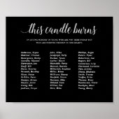 Black This Candle Burns Class Wiedersehen Memorial Poster (Vorne)
