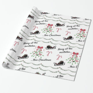Black This Christmas Song Wrapper Paper Geschenkpapier