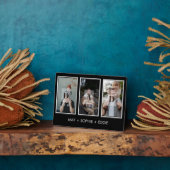 Black Three (3) Fotos Vatertagsfamilie Fotoplatte (Seite)