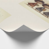 Black Three Wise Men Nativity Wrapping Paper 1 Geschenkpapier (Ecke)