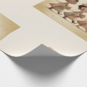 Black Three Wise Men Nativity Wrapping Paper 2 Geschenkpapier (Ecke)