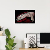 Black Throat Monitor Lizard Poster (Heimbüro)
