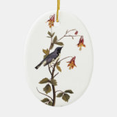 Black-Throated Blue Warbler Audubon Bird Keramikornament (Vorne)
