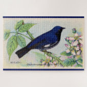 Black Throated Blue Warbler großes Puzzle (Horizontal)