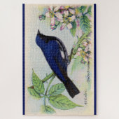 Black Throated Blue Warbler großes Puzzle (Vertikal)