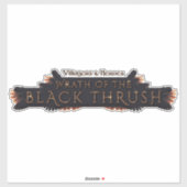 Black Thrush Aufkleber (Blatt)