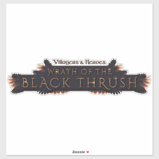 Black Thrush Aufkleber (Blatt)