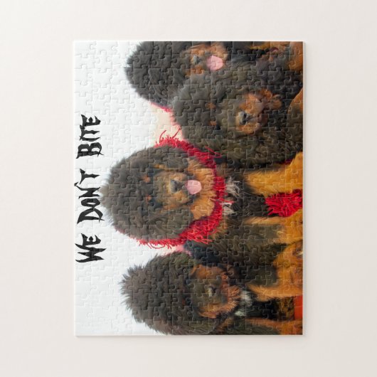 Black Tibetan Mastiff dog Jigsaw Puzzle (Vertikal)