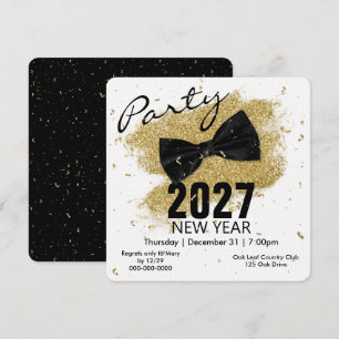 Black Tie 2027 Silvesterparty  Einladung