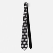 Black tie, floral tie, floral ties for weddings krawatte (Vorderseite)