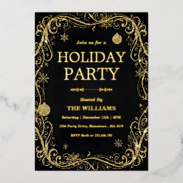 Black Tie Holiday & New Year’s Eve Celebration Folieneinladung