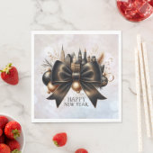 Black Tie New Year with Global Flair Serviette (Beispiel)