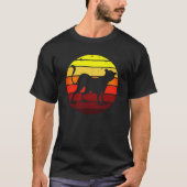 Black Tiger Big Cat Sonnenuntergang Panther Silhou T-Shirt (Vorderseite)
