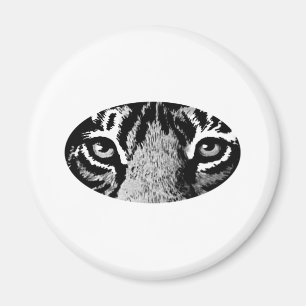 Black Tiger Eyes The MUSEUM Zazzle Geschenke Magnet
