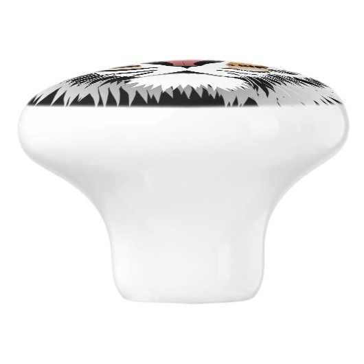 Black Tiger Knob Keramikknauf (Seitenansicht)