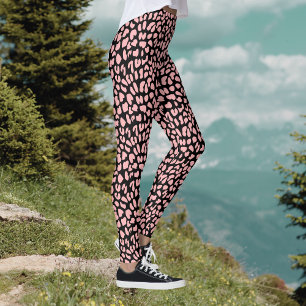 Black Tiger Print Leggings