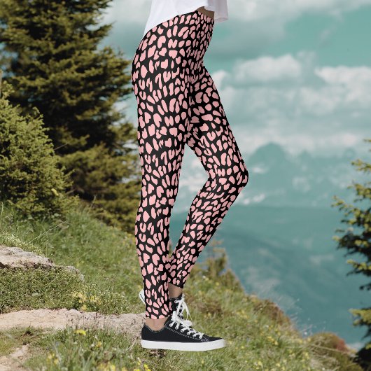 Black Tiger Print Leggings