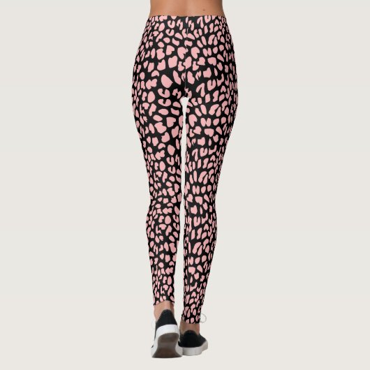 Black Tiger Print Leggings (Rückseite)