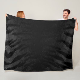 Black Tiger Skin Print New Fleecedecke