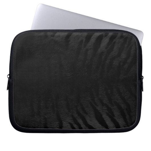 Black Tiger Skin Print New Laptopschutzhülle (Vorderseite)