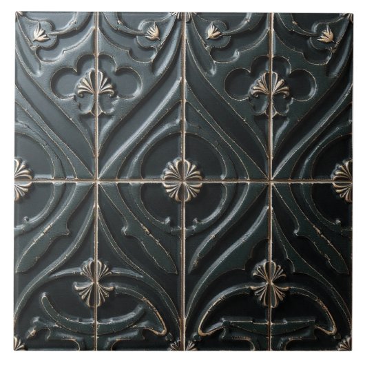 Black Tile Affäre Fliese (Vorderseite)