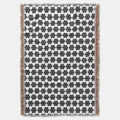 Black Tile Ornamental Minimalist Modern. Decke (Vorderseite Vertikal)