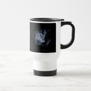 BLACK TIMBER WOLF Wildlife Gift Tasse