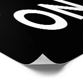 Black Time to Drink Champagne Holiday Poster (Ecke)