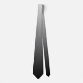 Black Tint Gradient Men's Neck Tie Krawatte (Vorderseite)