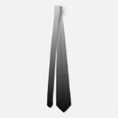 Black Tint Gradient Men's Neck Tie Krawatte (Rückseite)