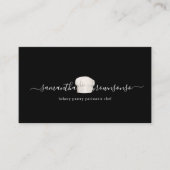 Black Tiny Bakery Koch Cap Visitenkarte (Vorderseite)