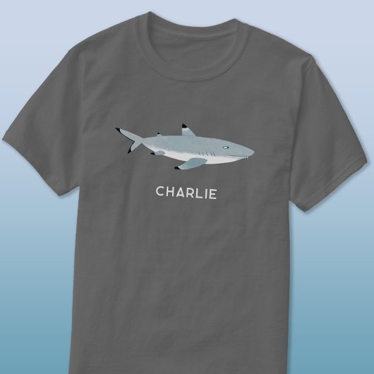 Black Tipped Reef Shark Personalisierter Name T-Shirt