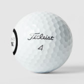 Black Titleist Pro VI Golfball (Logo)