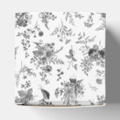 Black Toile De Jouy Floral Dessert Favor Boxes Geschenkschachtel (Oben)