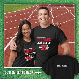 Black Tomball Jr. High Cougars Cross Country T-Shirt