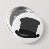 Black Top Hat Button (Vorne & Hinten)